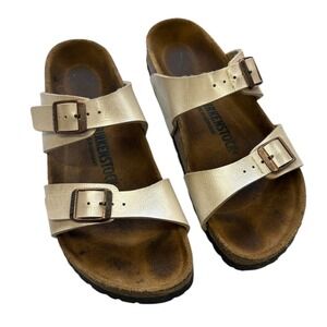 Birkenstock Arizona Sandals Women's Graceful Pearl Two Strap Beach Festival‎ 38